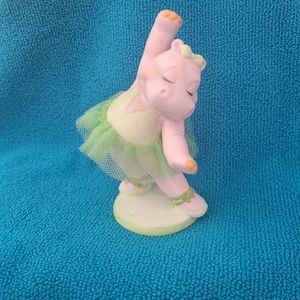 Dancing Hippo in tutu figurine. 5" height